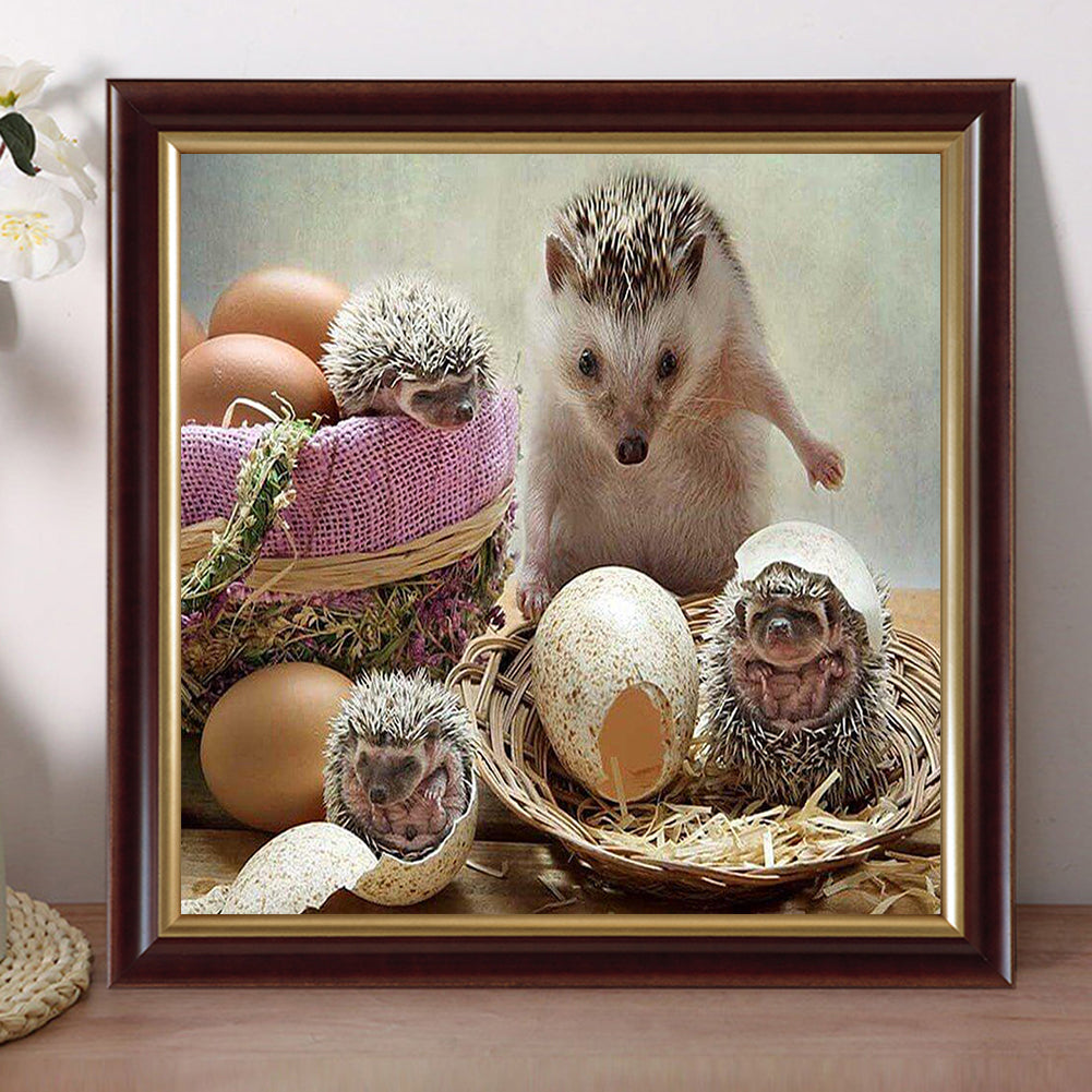 Hedgehog - Full Round Drill Diamond Painting 40*40CM