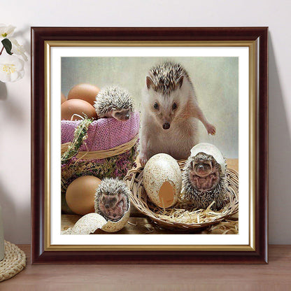 Hedgehog - Full Round Drill Diamond Painting 40*40CM