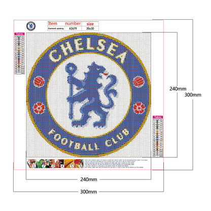 Football Club - Full Round Drill Diamond Painting 30*30CM