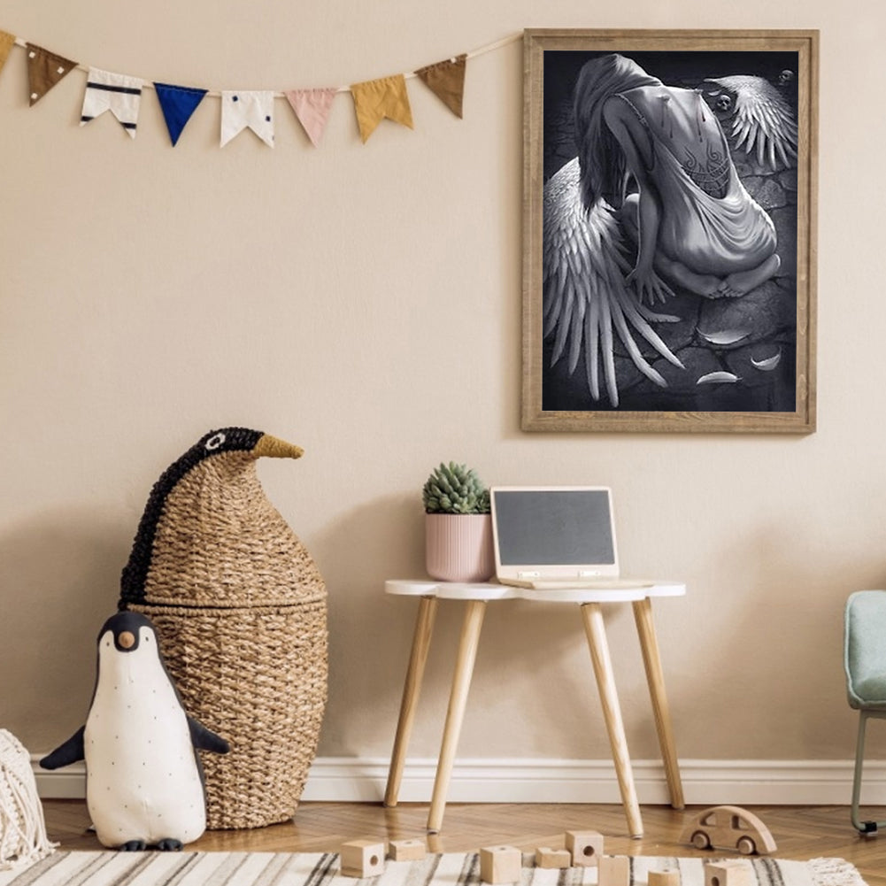 Broken Angel - Full Round Drill Diamond Painting 30*45CM