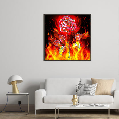 Rose - Full Round Drill Diamond Painting 30*30CM