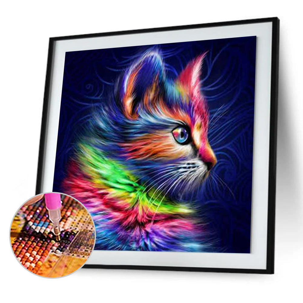 Cat - Full Square Drill Diamond Painting 40*40CM