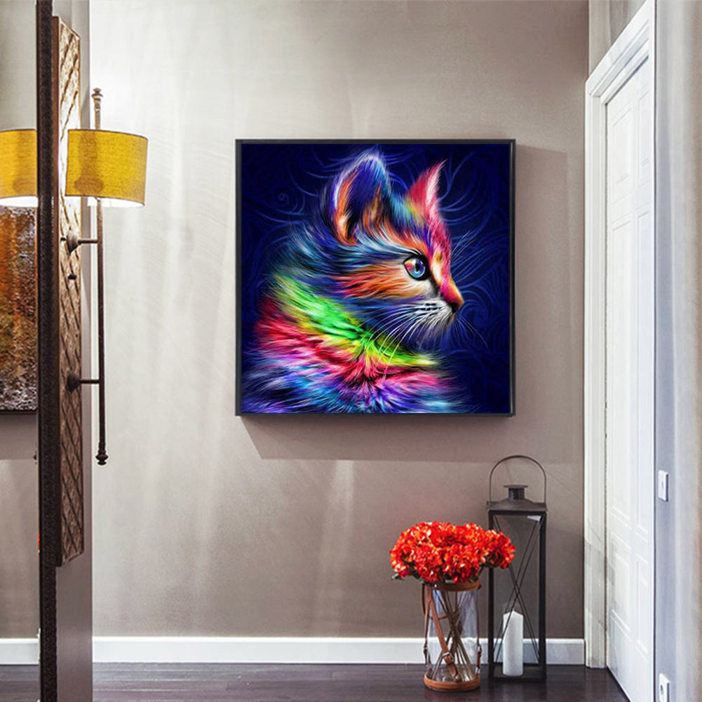 Cat - Full Square Drill Diamond Painting 40*40CM