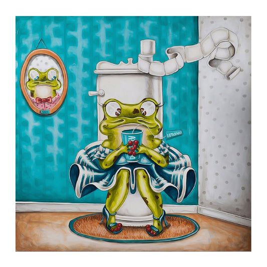 Funny Frog - Full Square Drill Diamond Painting 40*40CM