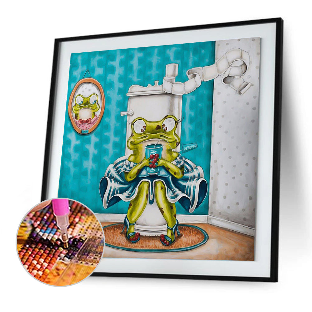 Funny Frog - Full Square Drill Diamond Painting 40*40CM