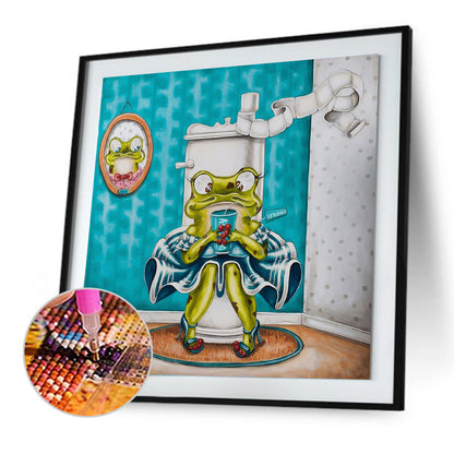 Funny Frog - Full Square Drill Diamond Painting 40*40CM