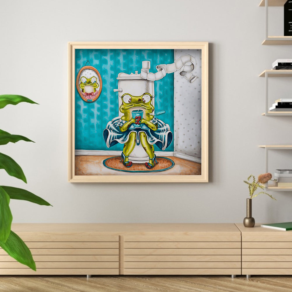 Funny Frog - Full Square Drill Diamond Painting 40*40CM