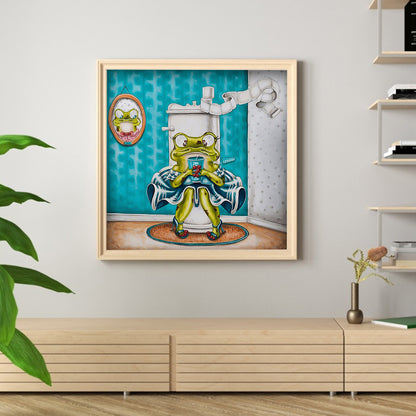 Funny Frog - Full Square Drill Diamond Painting 40*40CM