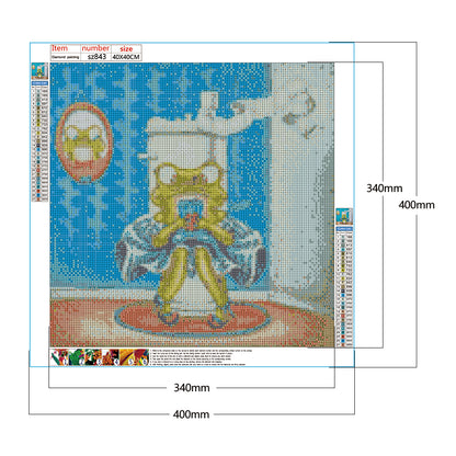 Funny Frog - Full Square Drill Diamond Painting 40*40CM