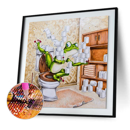 Funny Frog - Full Square Drill Diamond Painting 40*40CM