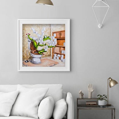 Funny Frog - Full Square Drill Diamond Painting 40*40CM