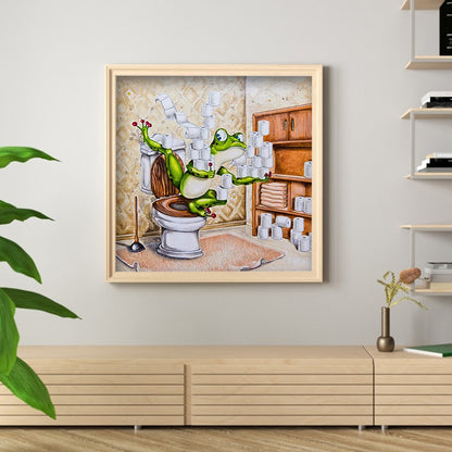 Funny Frog - Full Square Drill Diamond Painting 40*40CM