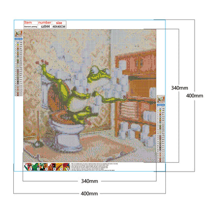 Funny Frog - Full Square Drill Diamond Painting 40*40CM