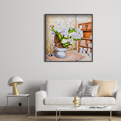 Funny Frog - Full Square Drill Diamond Painting 40*40CM