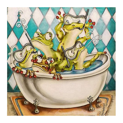 Funny Frog - Full Square Drill Diamond Painting 40*40CM