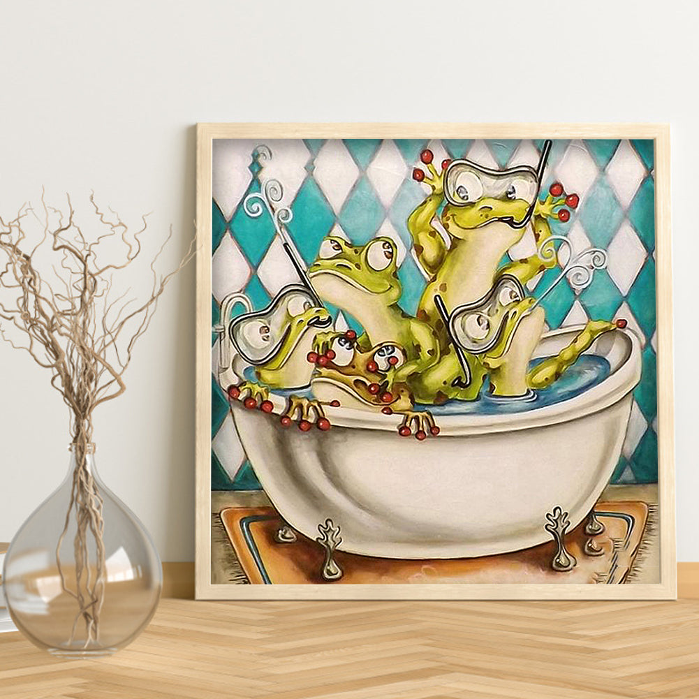 Funny Frog - Full Square Drill Diamond Painting 40*40CM