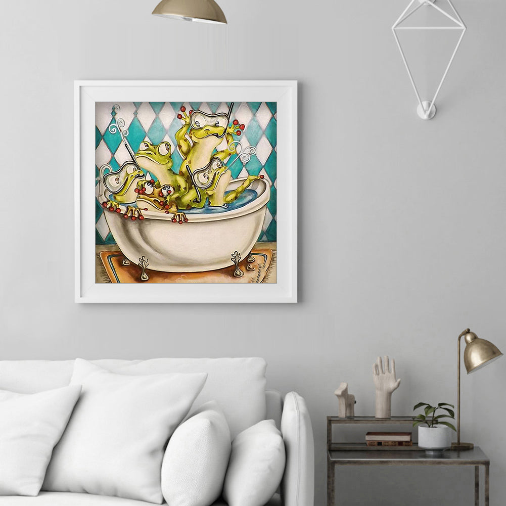 Funny Frog - Full Square Drill Diamond Painting 40*40CM