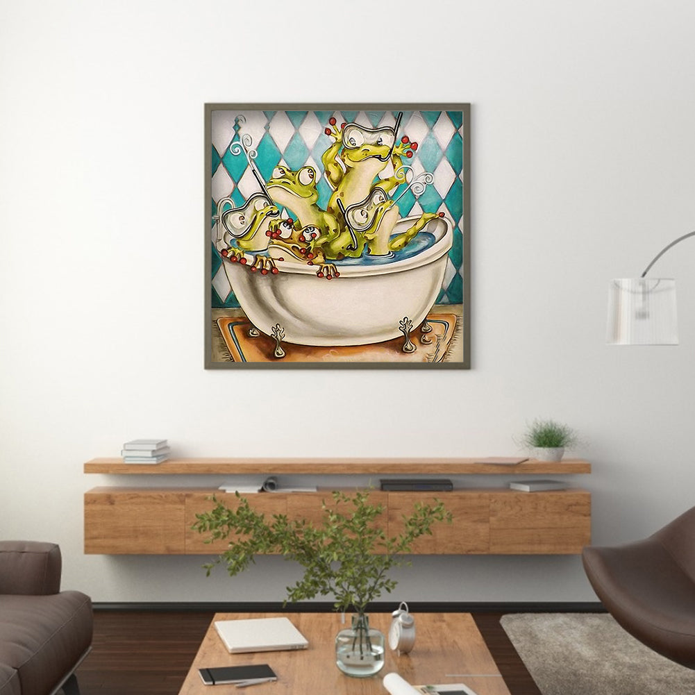 Funny Frog - Full Square Drill Diamond Painting 40*40CM