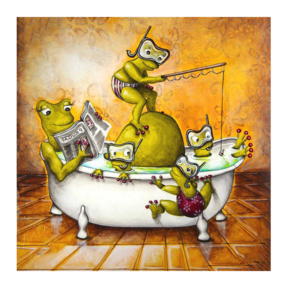 Funny frog - Full Square Drill Diamond Painting 40*40CM