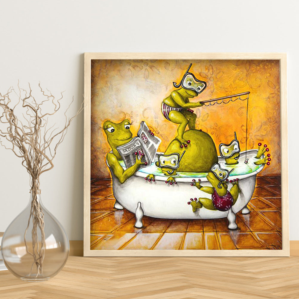 Funny frog - Full Square Drill Diamond Painting 40*40CM