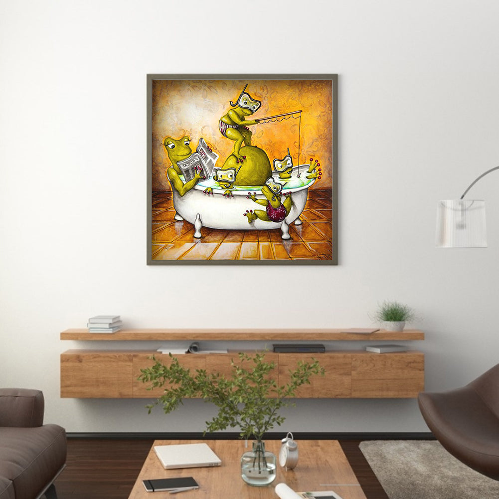 Funny frog - Full Square Drill Diamond Painting 40*40CM
