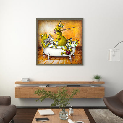Funny frog - Full Square Drill Diamond Painting 40*40CM