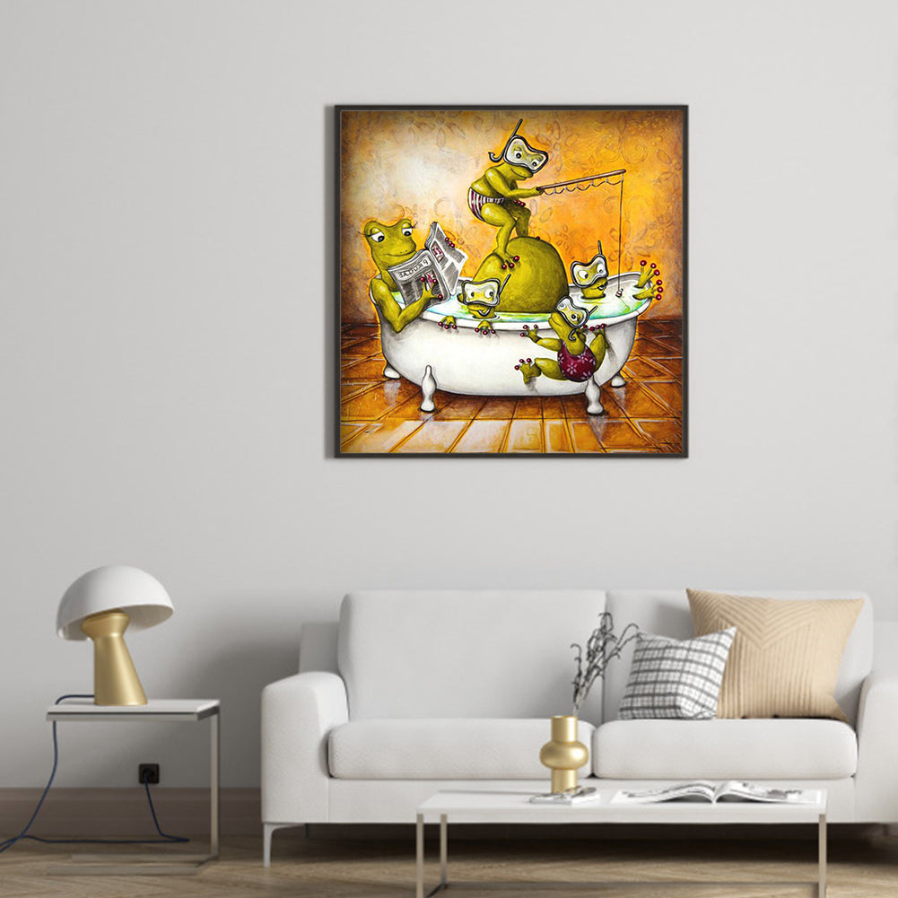 Funny frog - Full Square Drill Diamond Painting 40*40CM