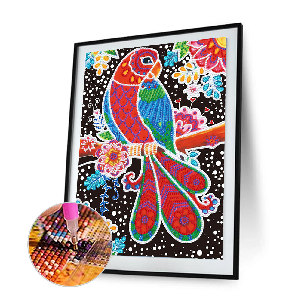 Parrot - Special Shaped Drill Diamond Painting 30*40CM