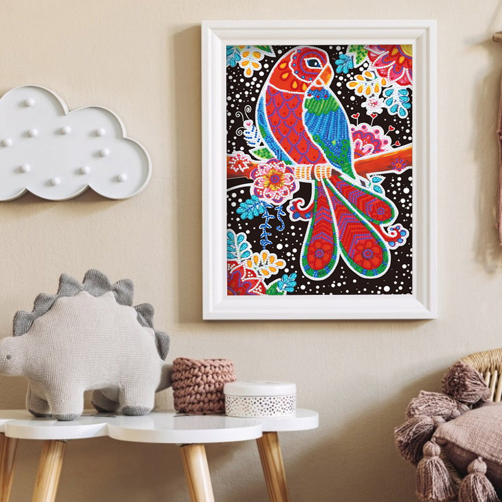 Parrot - Special Shaped Drill Diamond Painting 30*40CM