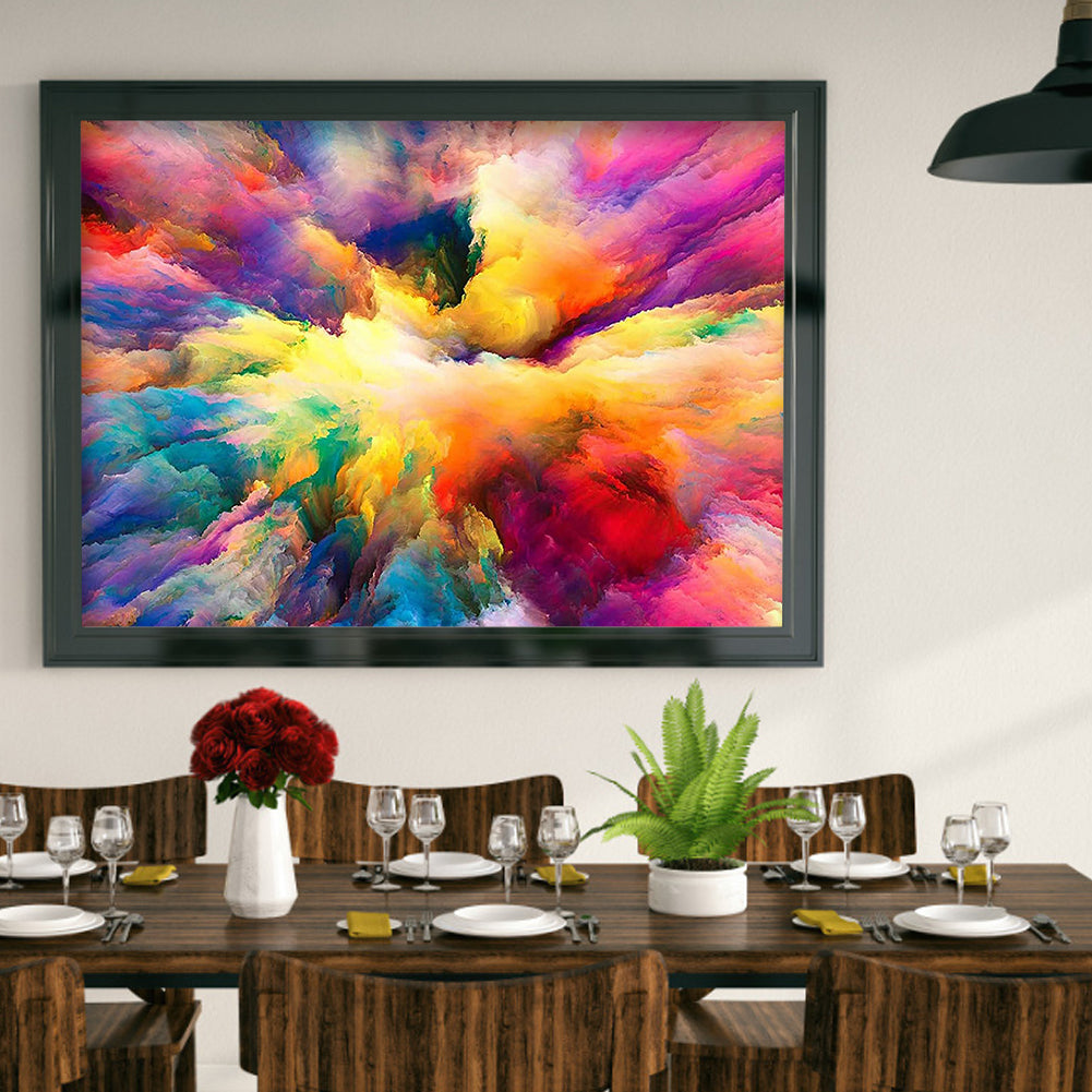 Colored Smoke - Full Round Drill Diamond Painting 60*40CM