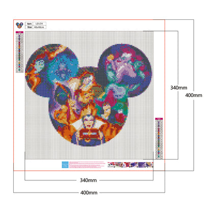 Mickey Mouse - Full Round Drill Diamond Painting 40*40CM