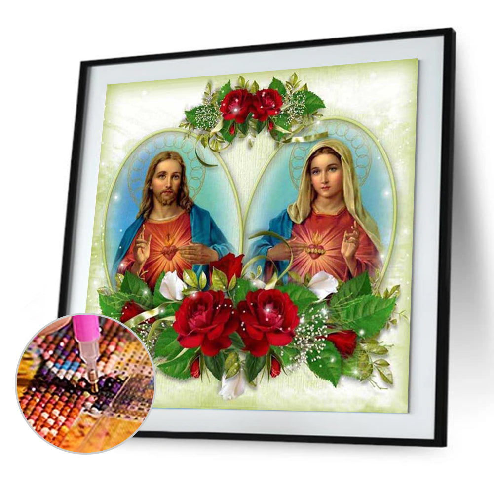 Priest Virgin - Full Round Drill Diamond Painting 30*30CM