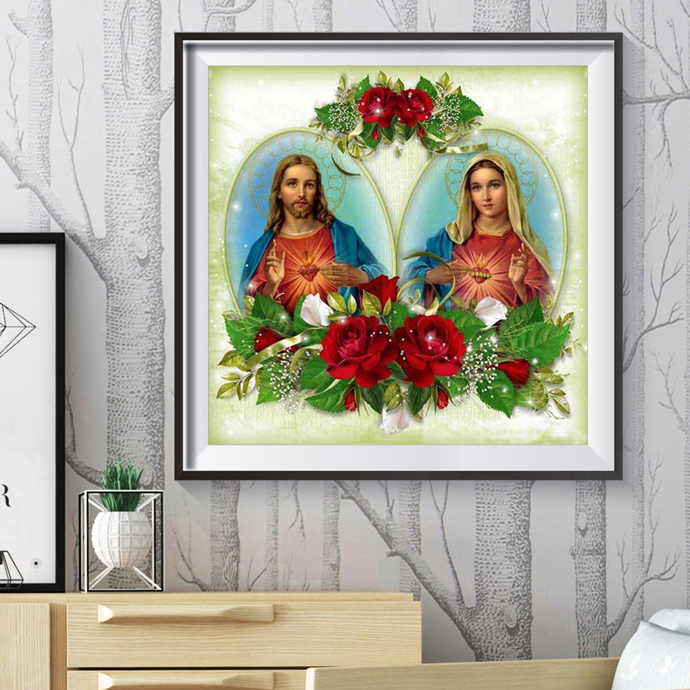 Priest Virgin - Full Round Drill Diamond Painting 30*30CM