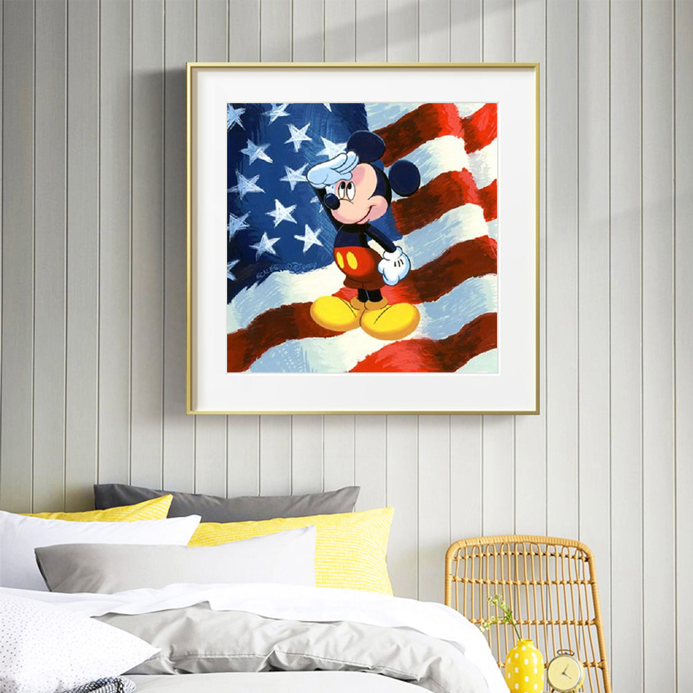 Mickey Mouse - Full Round Drill Diamond Painting 30*30CM