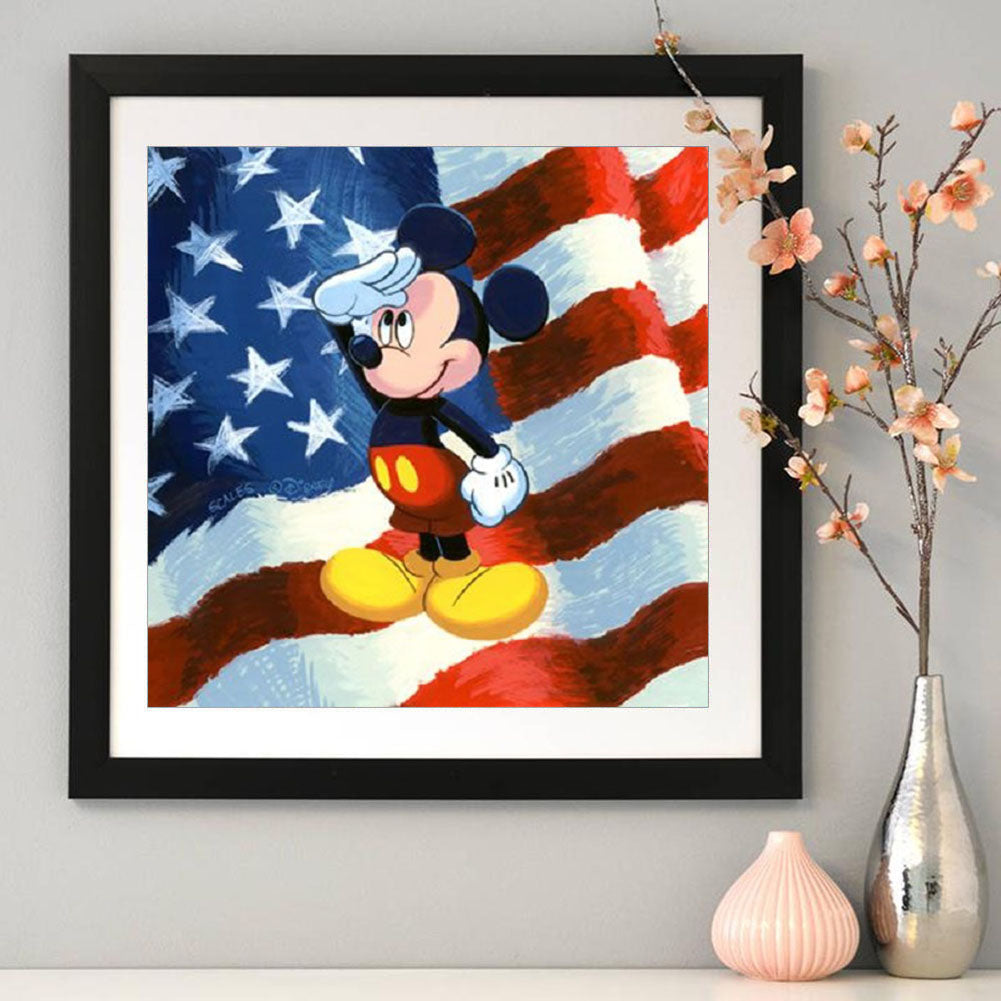 Mickey Mouse - Full Round Drill Diamond Painting 30*30CM