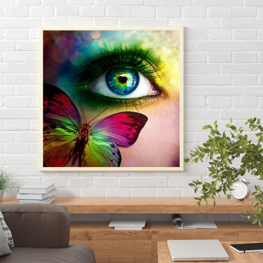 Butterfly - Full Round Drill Diamond Painting 30*30CM