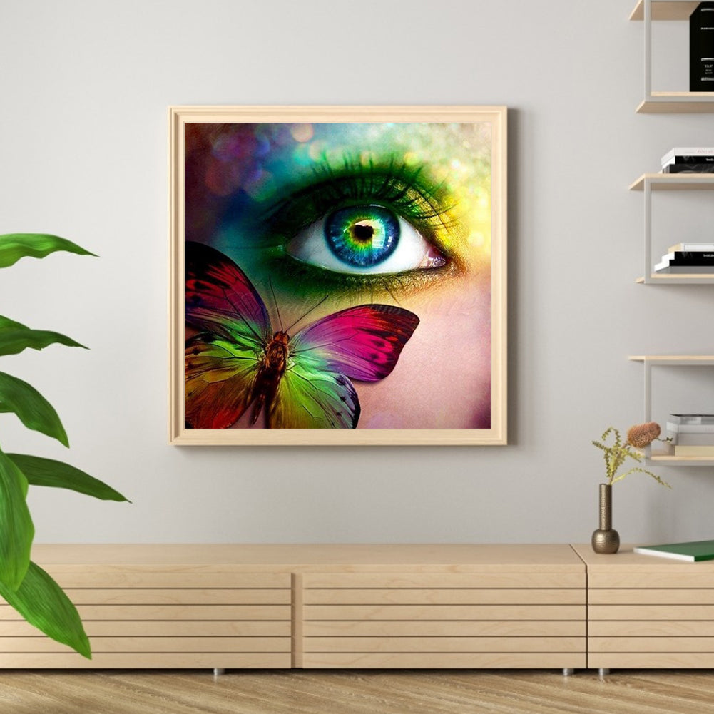 Butterfly - Full Round Drill Diamond Painting 30*30CM