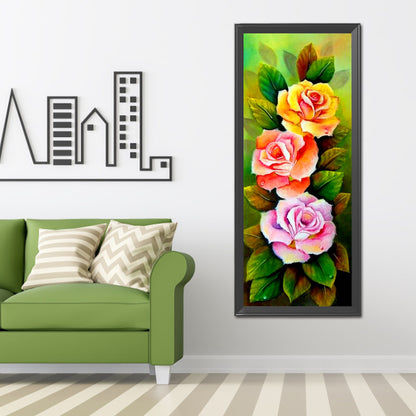 Flower - Full Round Drill Diamond Painting 30*80CM