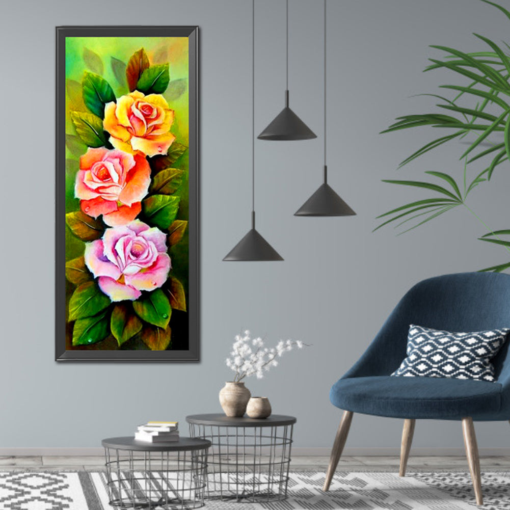 Flower - Full Round Drill Diamond Painting 30*80CM