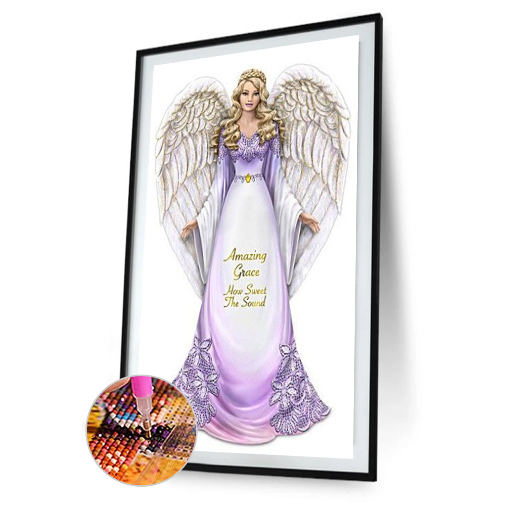 Girl - Full Round Drill Diamond Painting 30*60CM