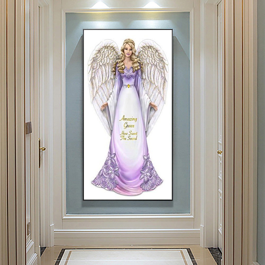 Girl - Full Round Drill Diamond Painting 30*60CM