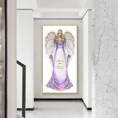 Girl - Full Round Drill Diamond Painting 30*60CM