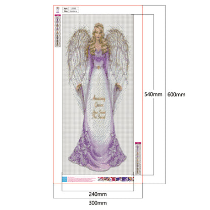 Girl - Full Round Drill Diamond Painting 30*60CM