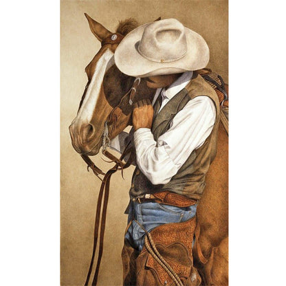 Cowboy - Full Round Drill Diamond Painting 40*70CM