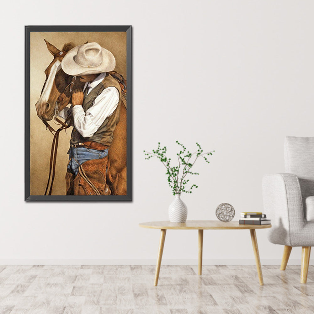 Cowboy - Full Round Drill Diamond Painting 40*70CM