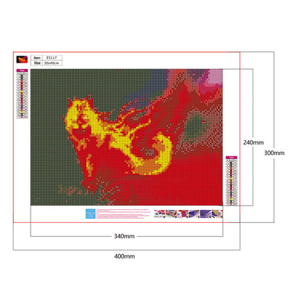 Cat - Full Round Drill Diamond Painting 30*40CM
