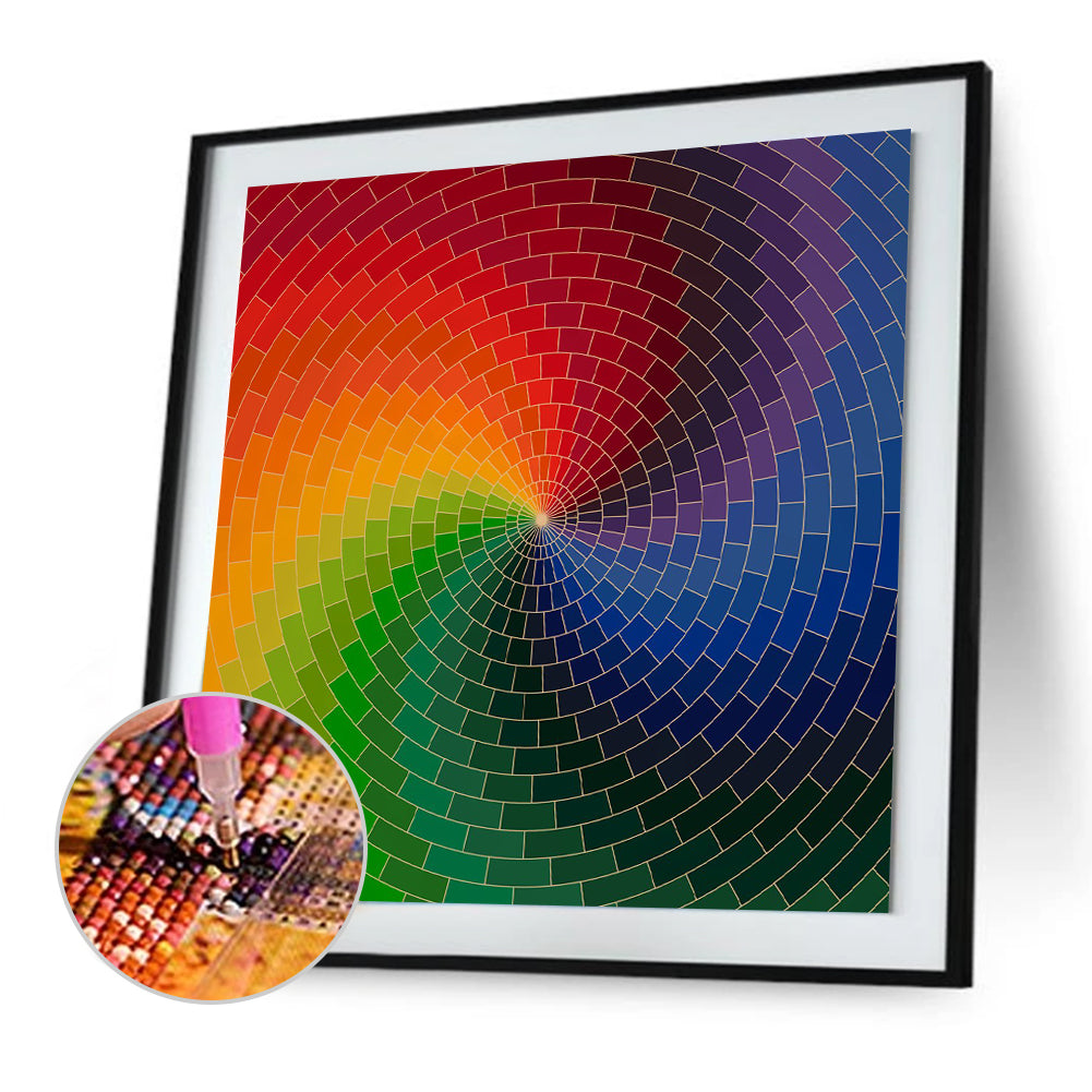 Rotating Rainbow - Full Round Drill Diamond Painting 40*40CM