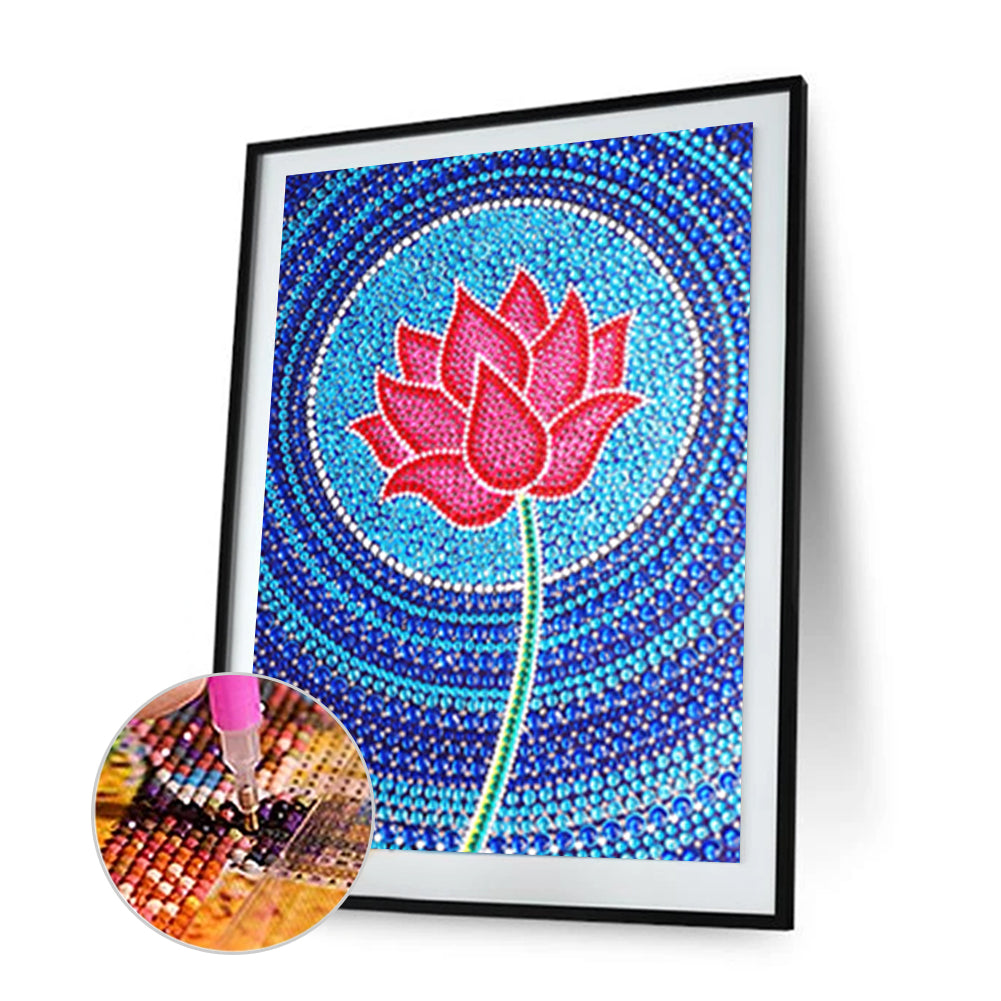 Lotus - Special Shaped Drill Diamond Painting 30*40CM