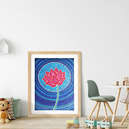 Lotus - Special Shaped Drill Diamond Painting 30*40CM