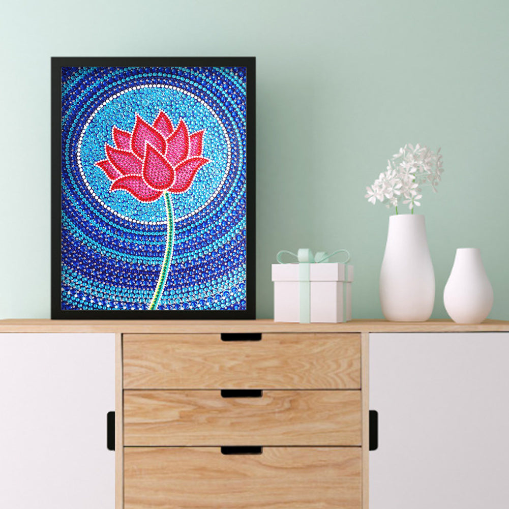 Lotus - Special Shaped Drill Diamond Painting 30*40CM